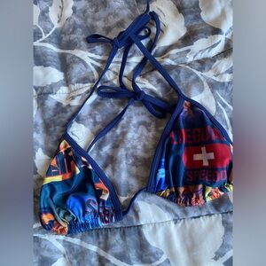 Used Bikini Top Navy Size M